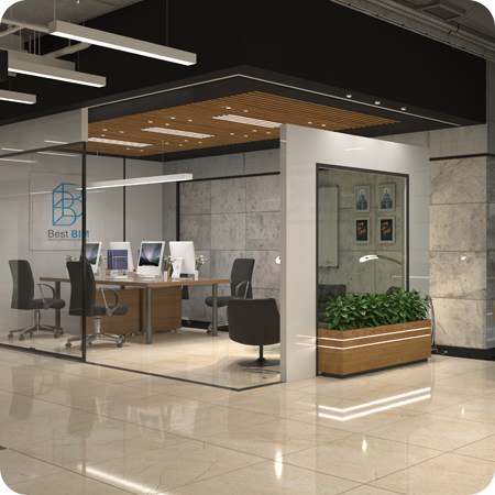 interior design and render of office project