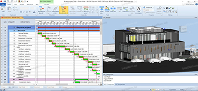 4D BIM modeling