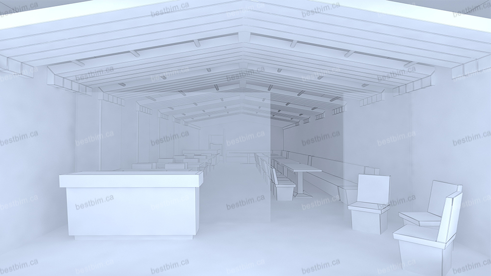 3D Raw Render Restaurant