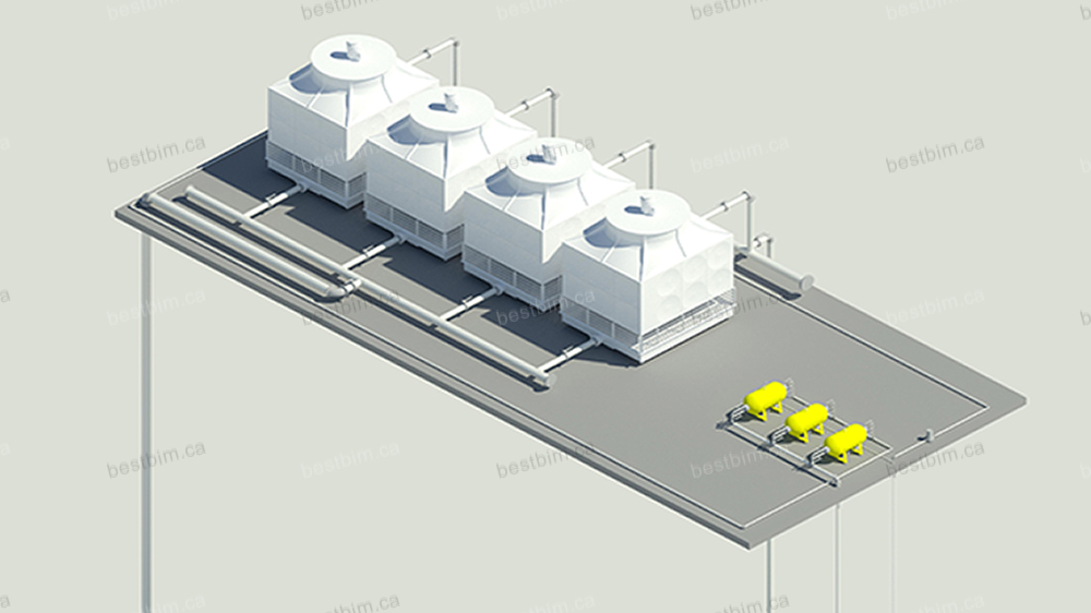 mechanical room BIM model