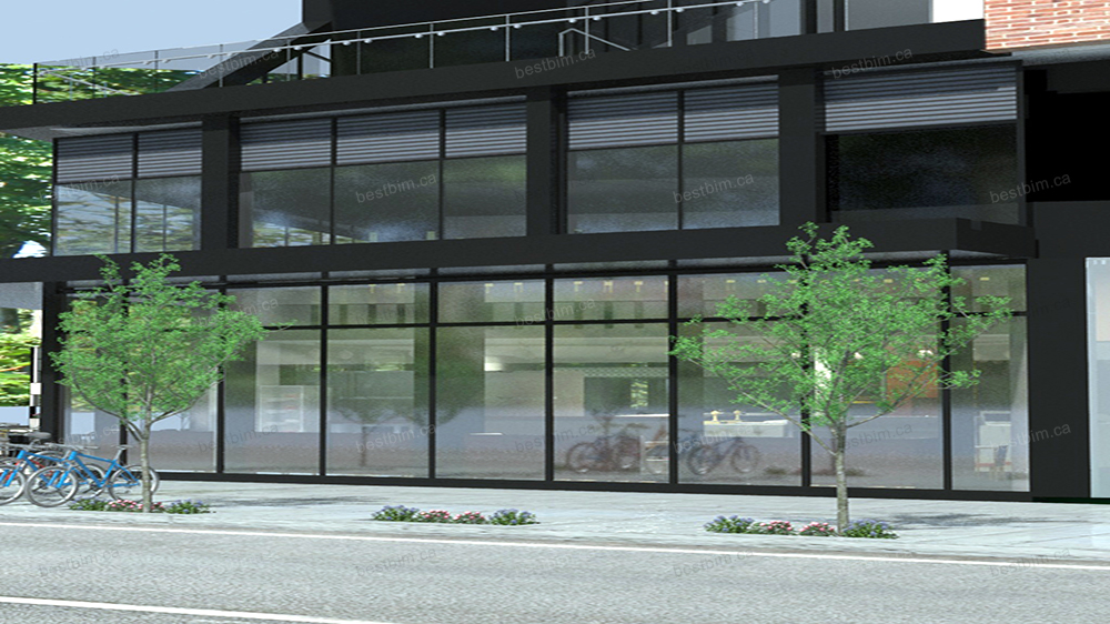 restaurant exterior render