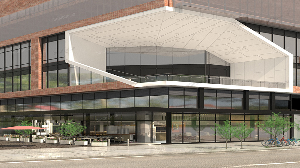 restaurant exterior render