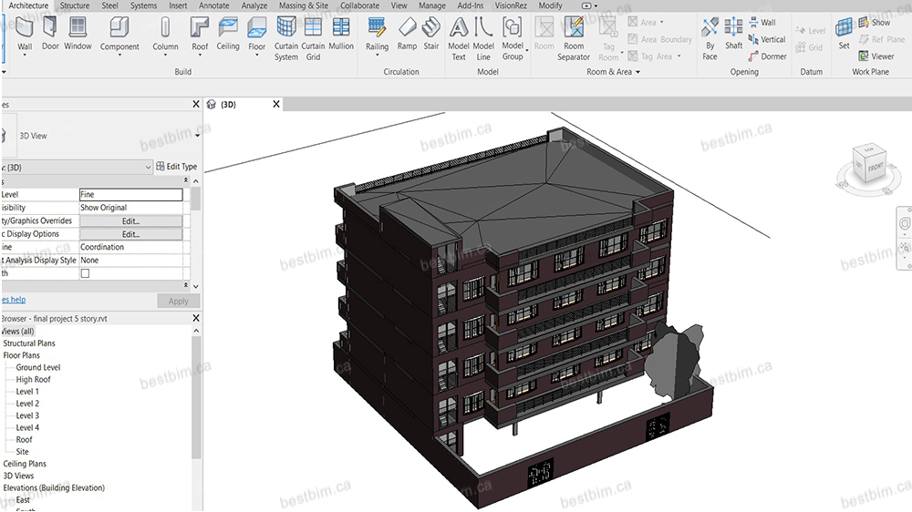 Condo Building in Revit