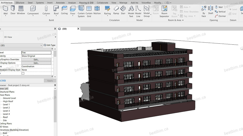 Condo Building 3D BIM